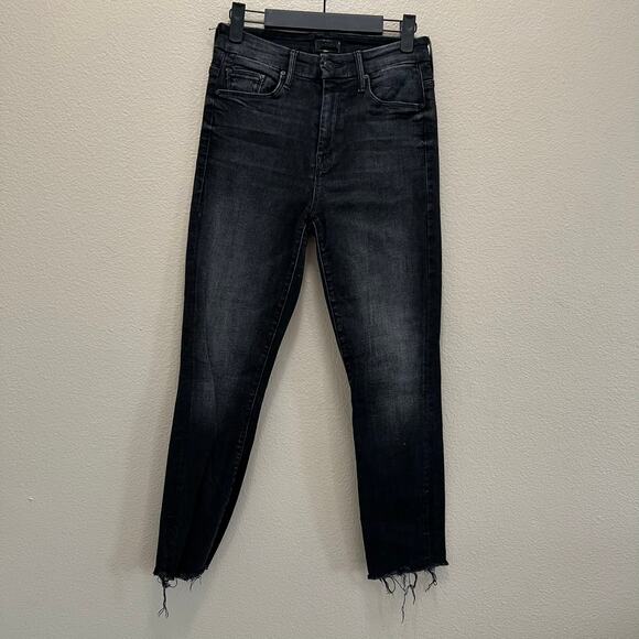 Mother Jeans High Waisted Looker Ankle Fray Night Hawk Denim Jeans Size 25 - Picture 3 of 12